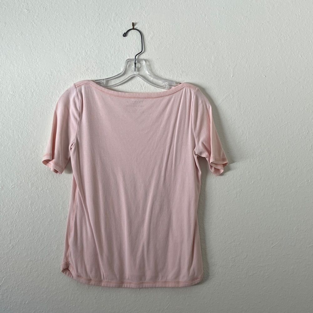 Pink Talbots Stretch Weekend Tee - Picture 2 of 2